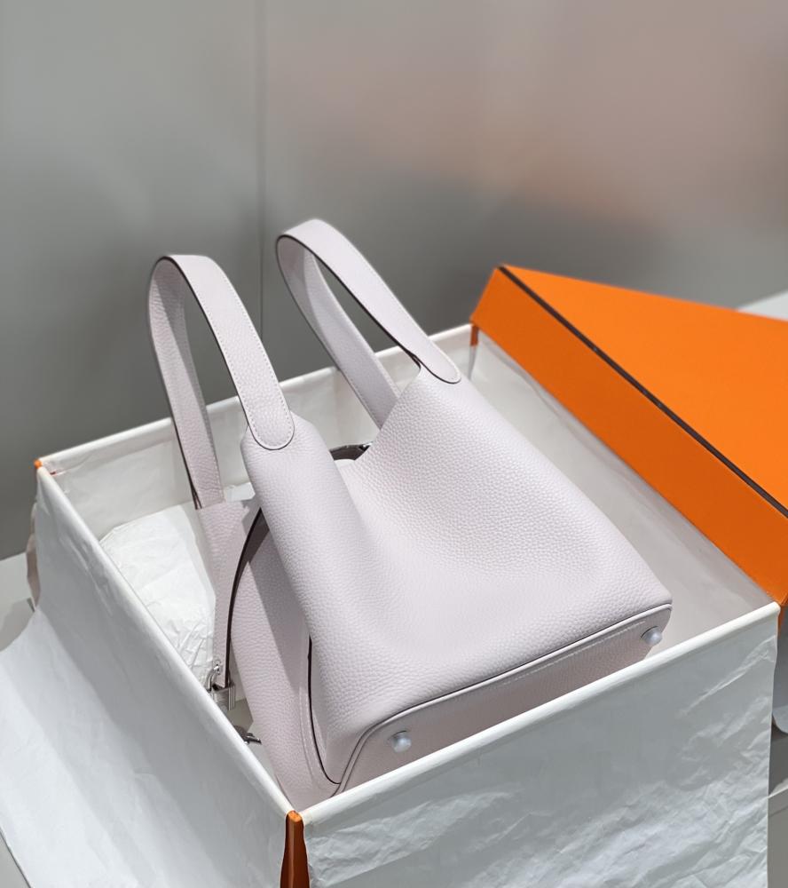 شنطة هيرميس بيكوتين مقاس 22 - Mauve Pâle