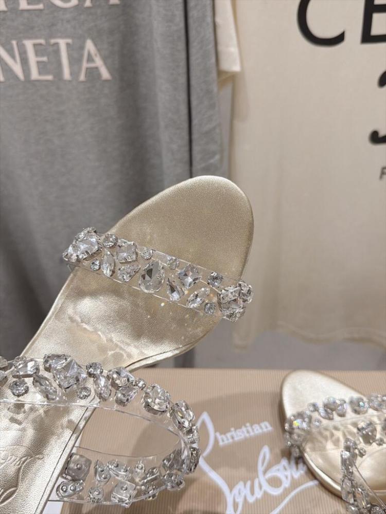 Christian Louboutin Just Queen / Crystal Strass Mule
