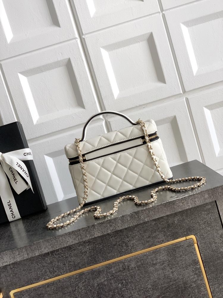 Chanel 26s Tweed and Leather Baguette Bag