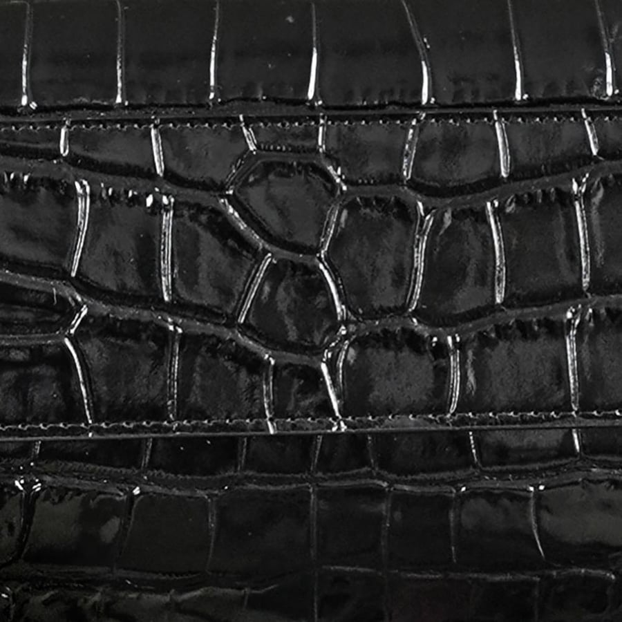 Chanel 26A Croc-Pattern Bucket / Mini Bowling Bag