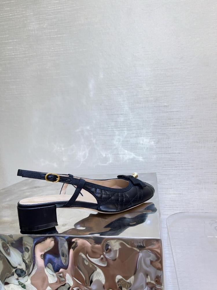 Dior Cannage Pearl Ballet Flats