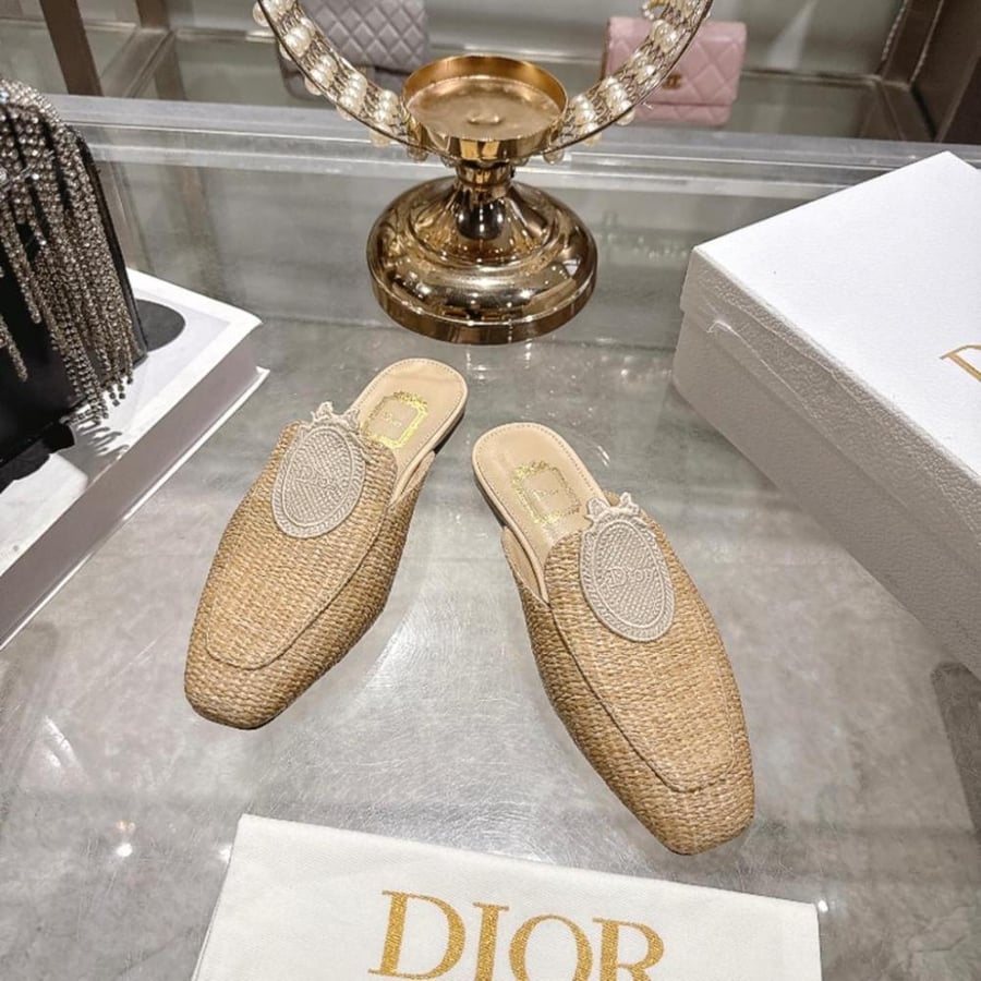 Dior Granville / Poetic Raffia Mules