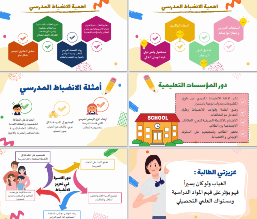 عرض بوربوينت الانضباط المدرسي