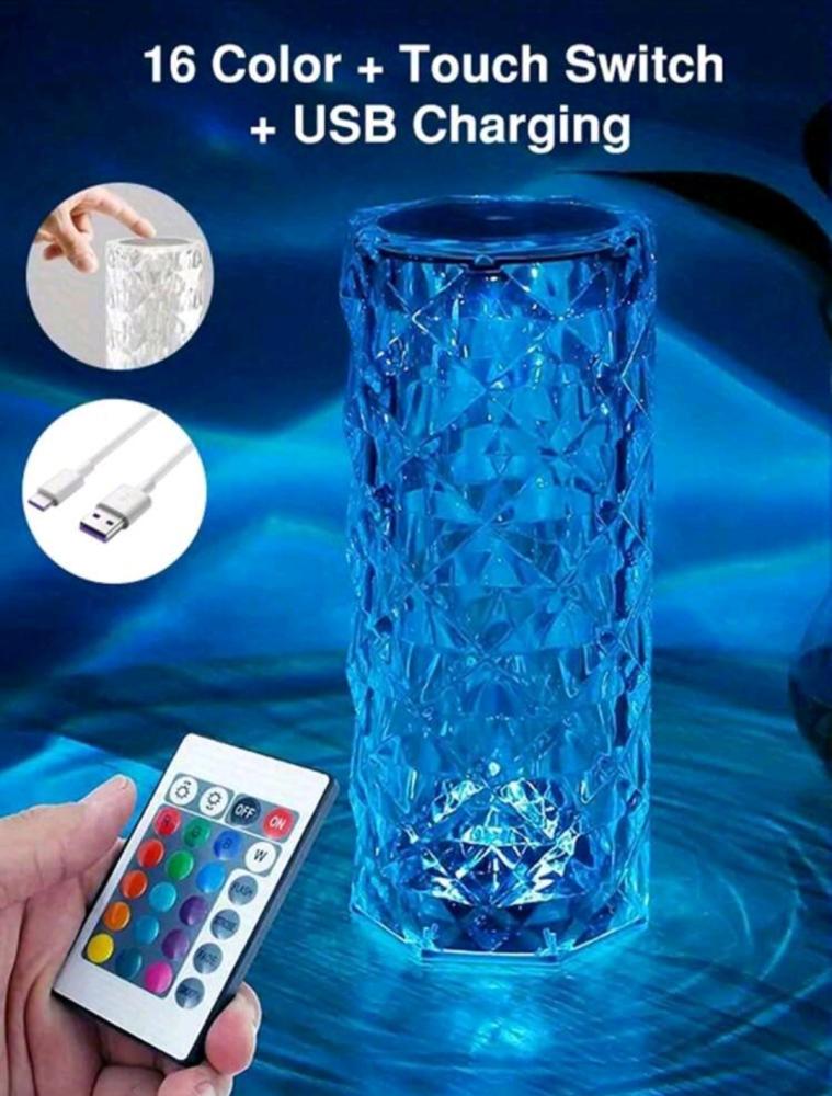LED lighting with charging cable and remote control