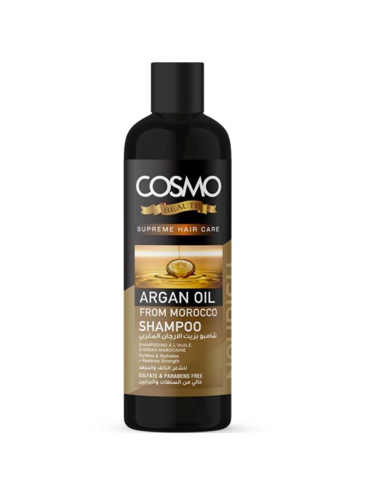 Cosmo shampoo strengthens and moisturizes + restores strength, free from sulfates and parabens 500 ml