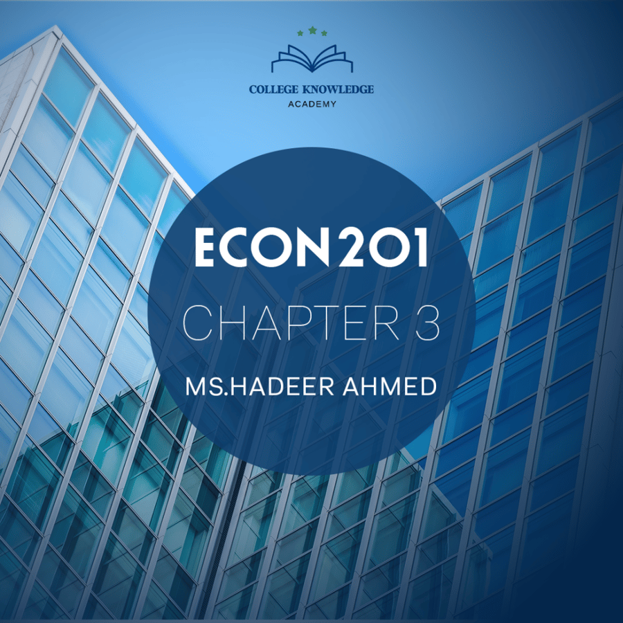 ECON 201 | Chapter 3