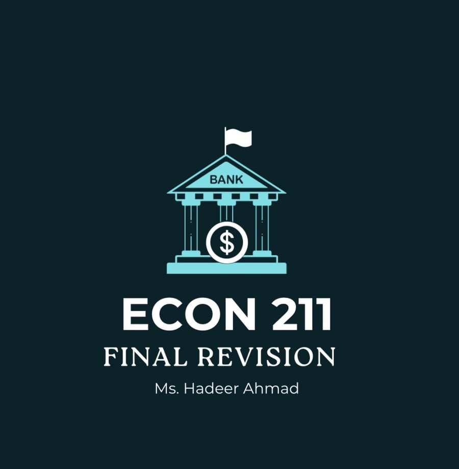 ECON 211 | Final Revision