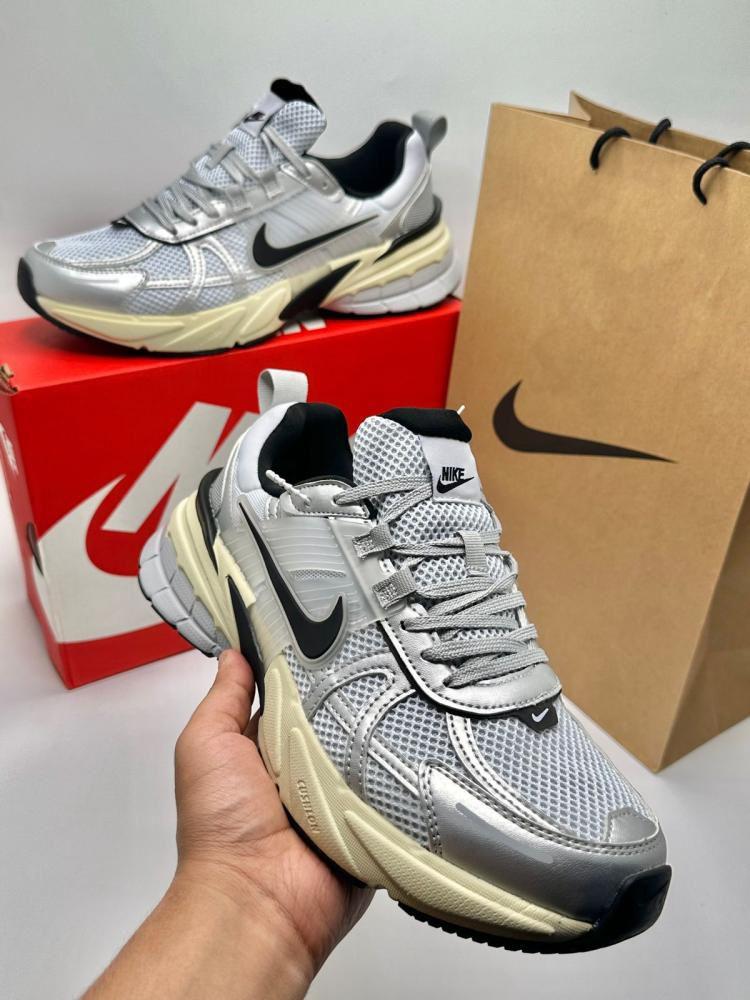(Nike V2K (Silver & Black