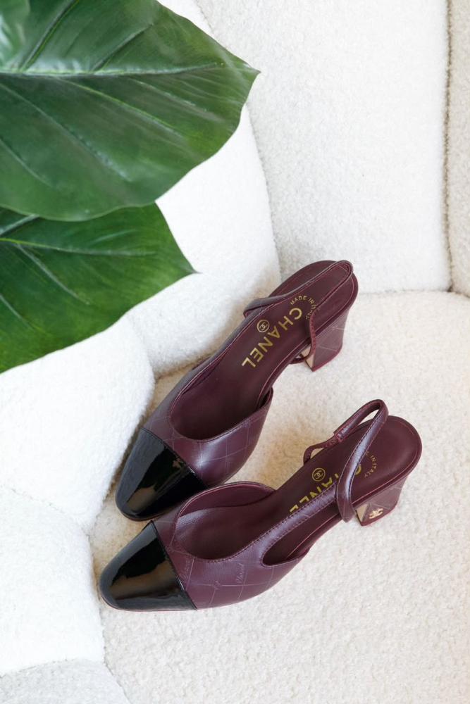 cha shoes Maroon