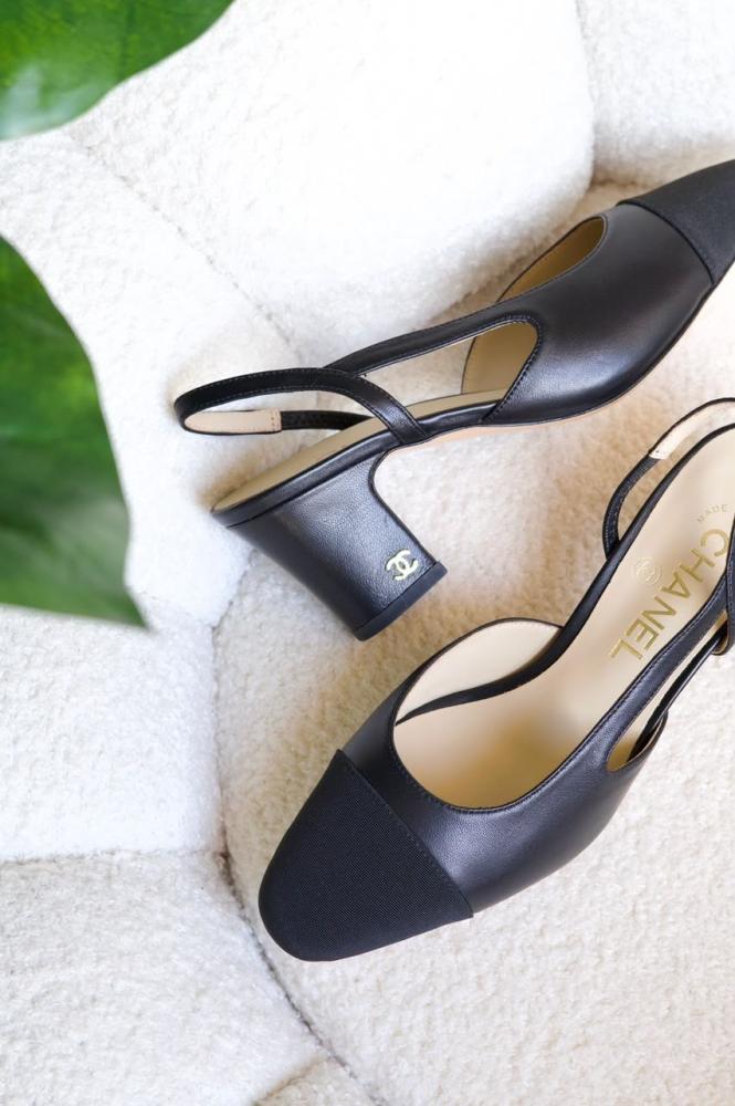 cha shoes glossy black