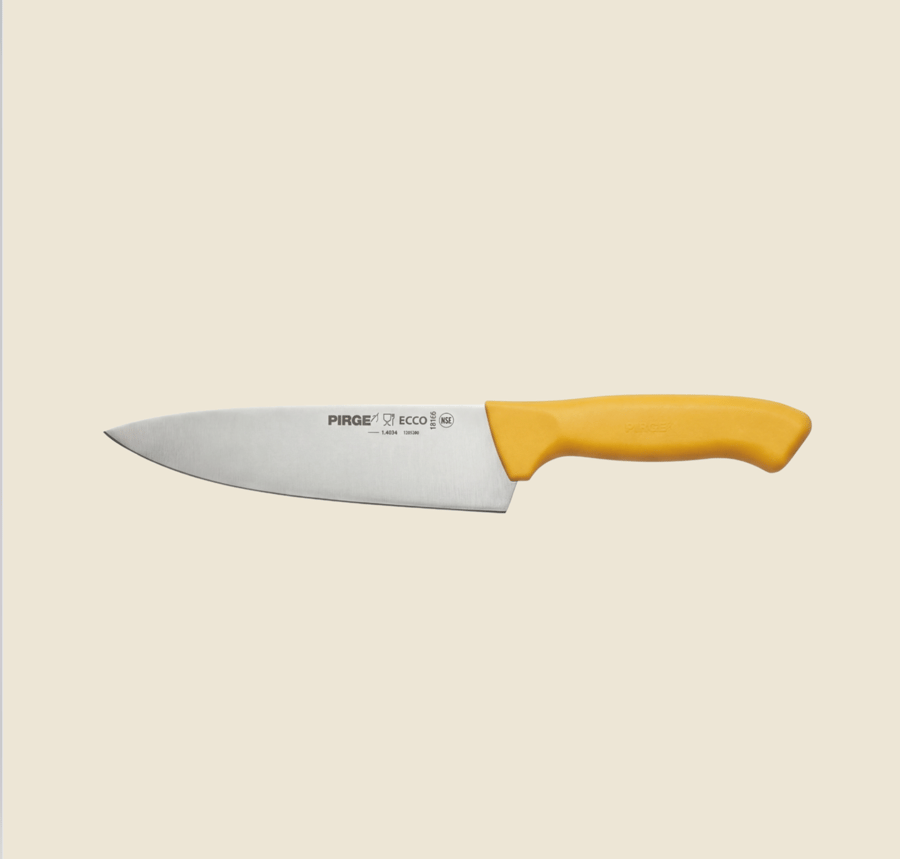 سكين الشيف لون اصفر 19 cm