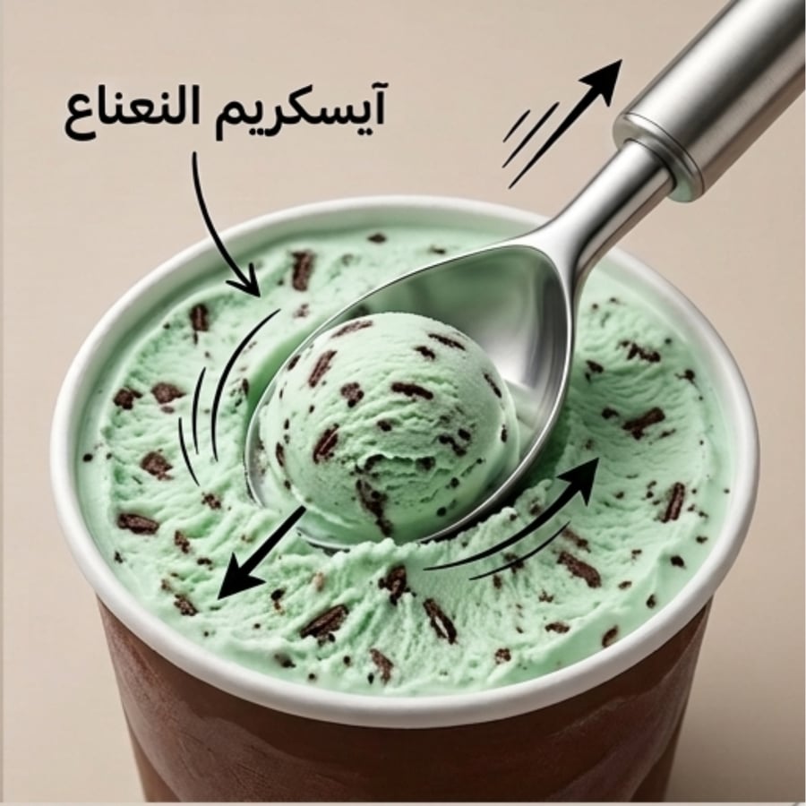 ملعقة آيس كريم ألكان