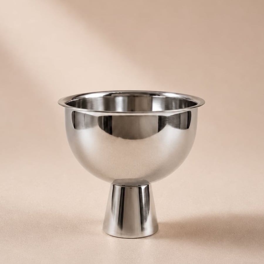 وعاء ثلج من الستانلس الستيل  16xh18 cm