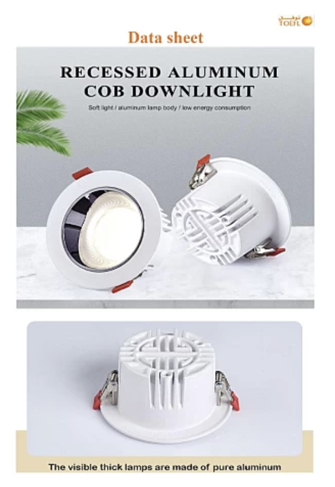White color burial flashlight 14 cm glow prevention 18 watt Tovl