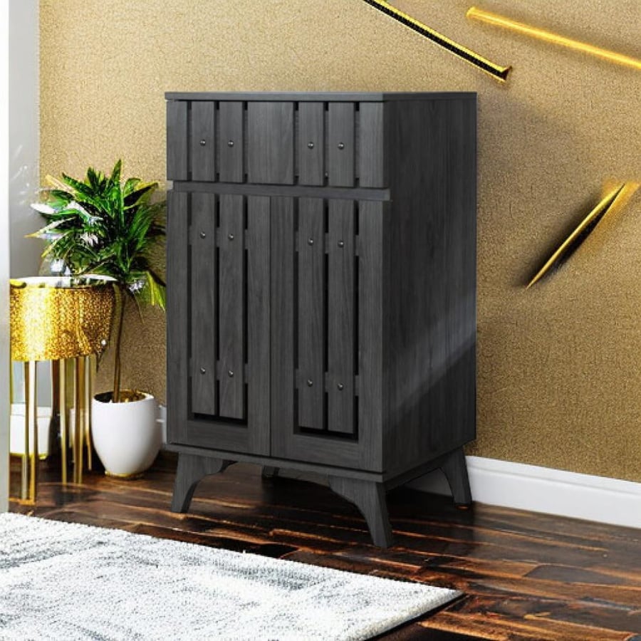 Multi-purpose shoe cabinet with 2 doors