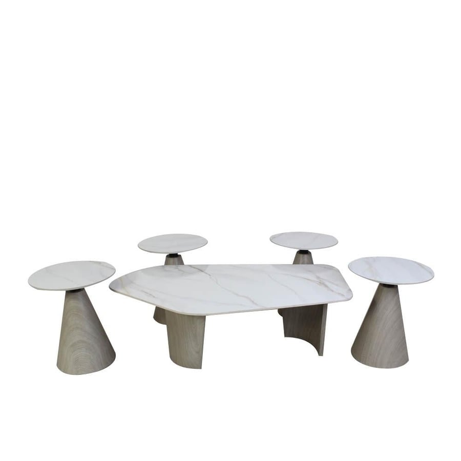 Set of 5 ceramic tea tables