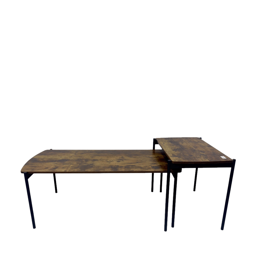 Wooden sofa table set 2 pieces