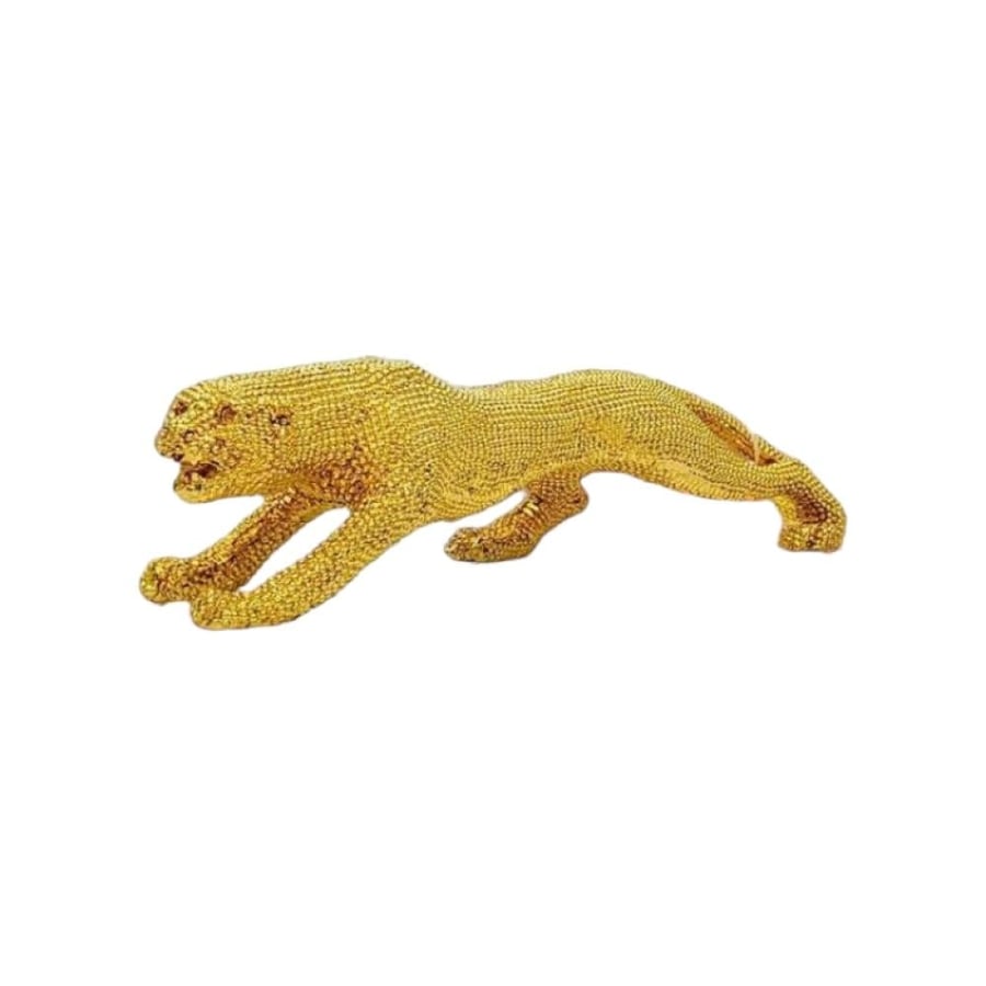 A remarkable tiger-shaped piece 17x17x70 cm - Gold