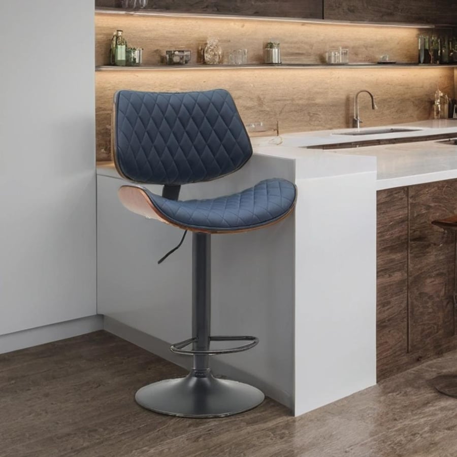 Leather upholstered chair