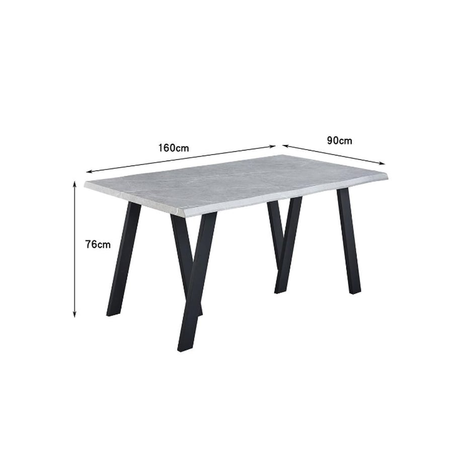 Single wooden dining table size 76*90*160 cm