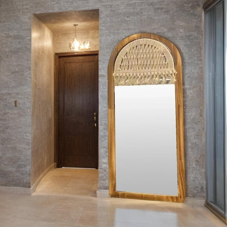 مرايا حواف خشب مقاس 60*120 سم
