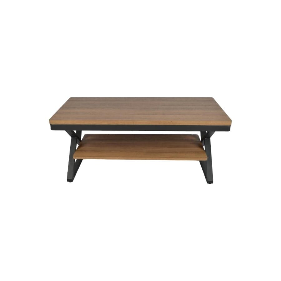 Single serving table, brown wood, 110-60-45 cm