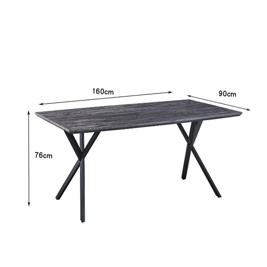 Single wooden dining table size 76*90*160 cm