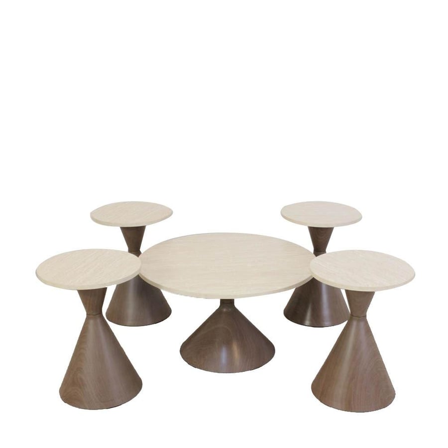 Wooden tea table set 5 pieces
