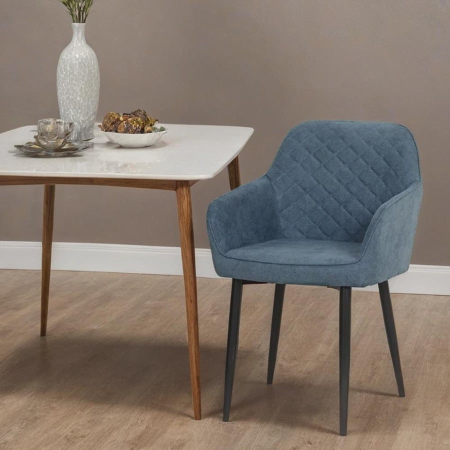 Single velvet table chair