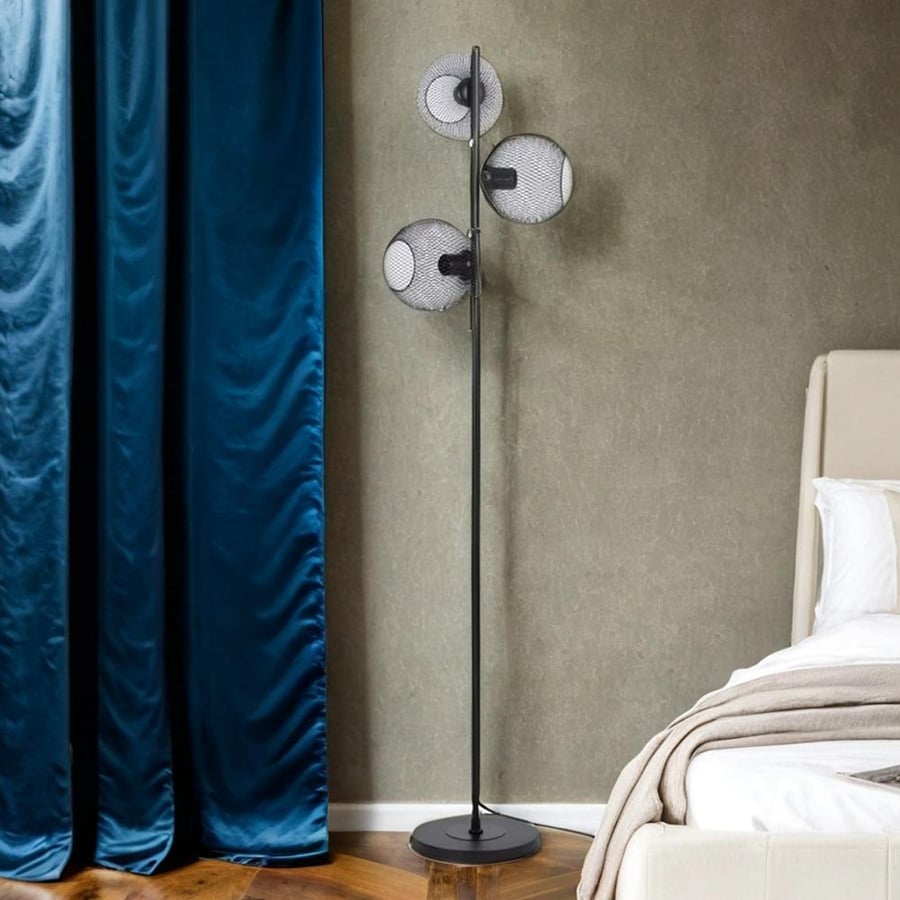 Metal floor lamp
