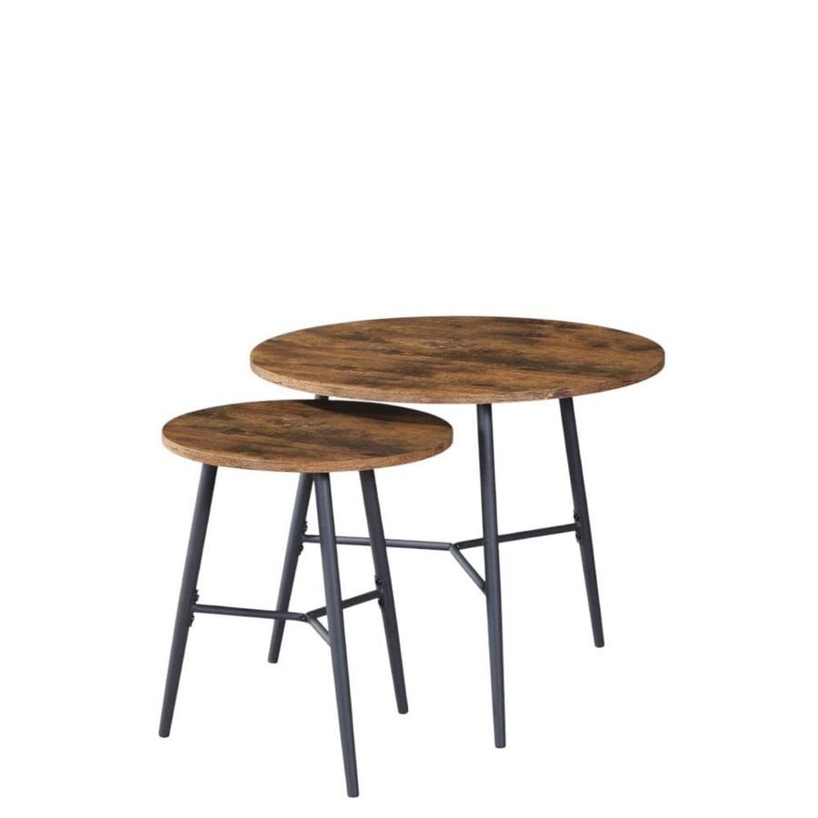Wooden tea table set 2 pieces