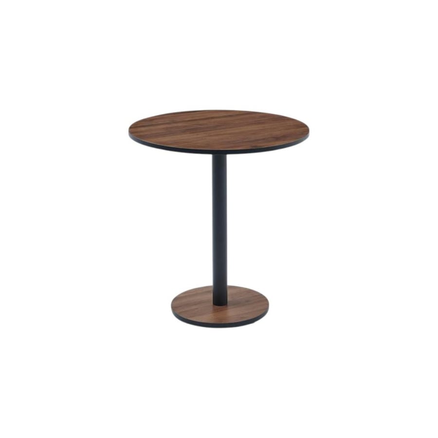 Coffee table made of brown melamine wood