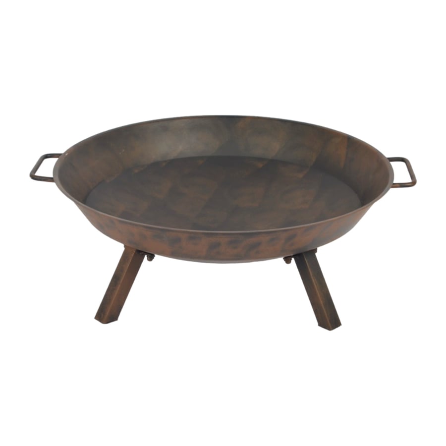 Dark brown metal fire stove