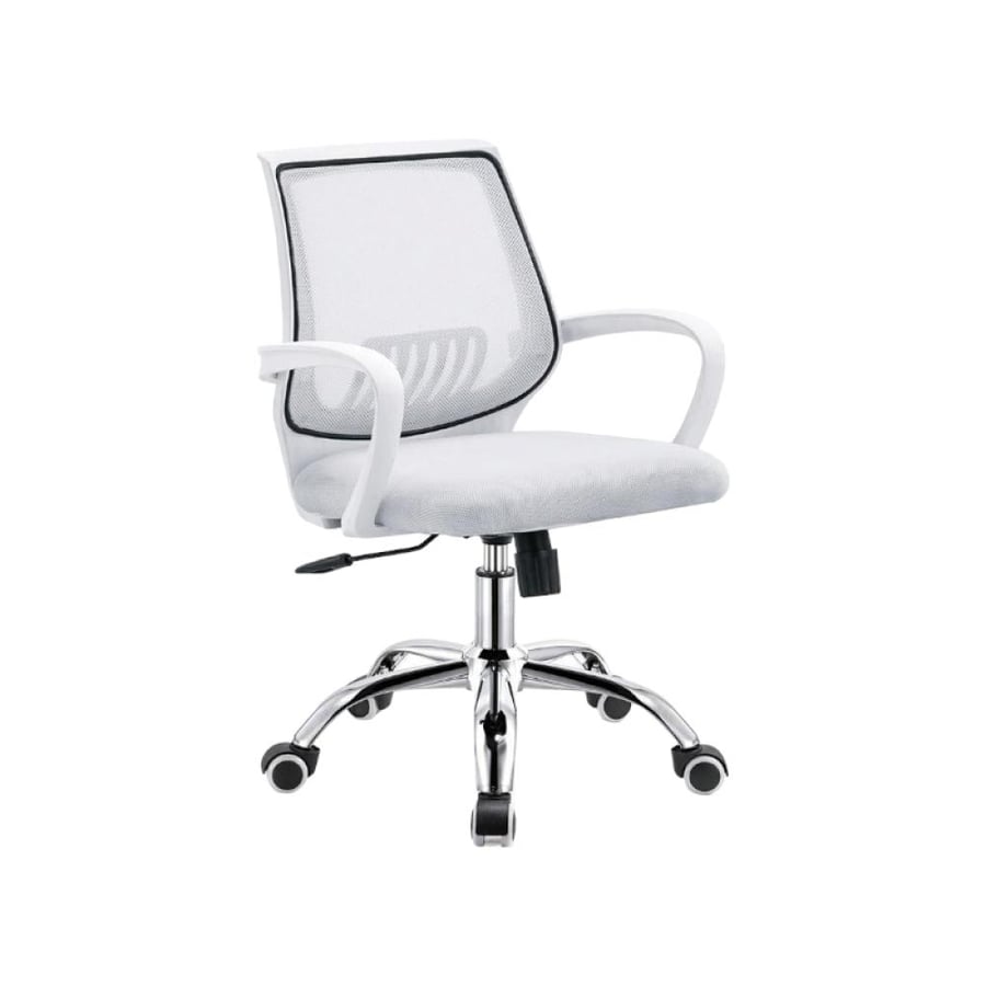 Swivel white office chair movable 50×50×100 cm