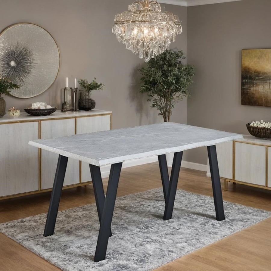 Single wooden dining table size 76*90*160 cm