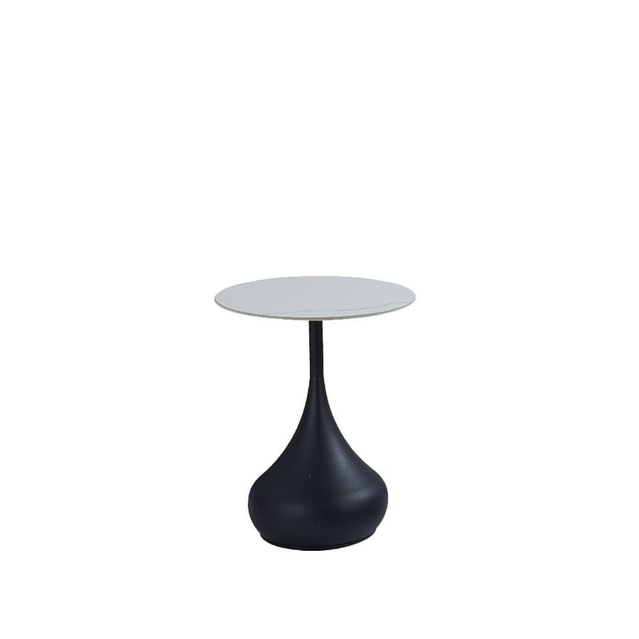 Single ceramic serving table