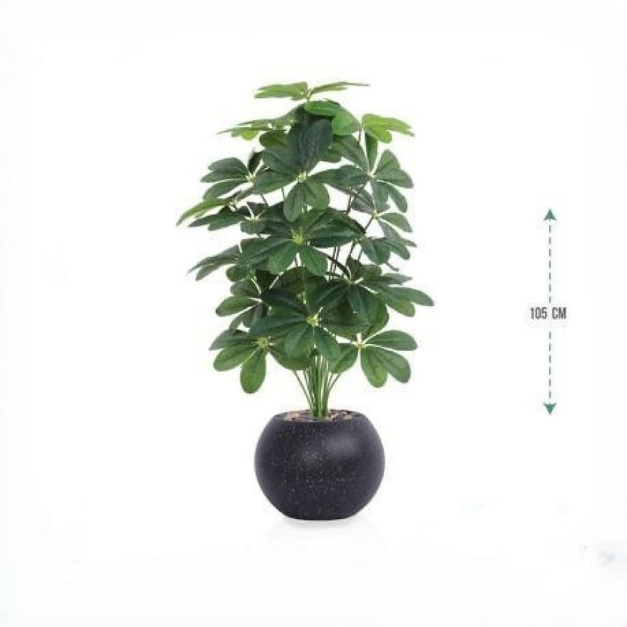 Jasmine leaf plant 24 branches plastic basin