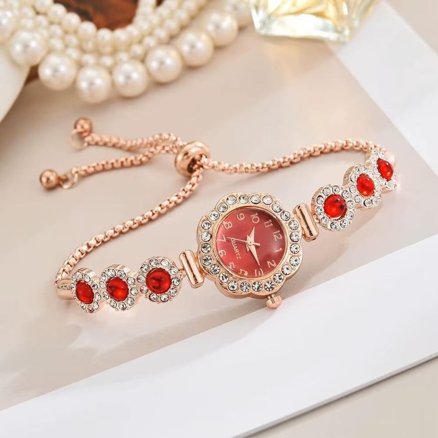 ساعات نسائية أنيقة من حجر الراين موضة السيدات سوار حزام كوارتز ساعة اليد Reloj Mujer بنات ساعة هدية (بدون صندوق)