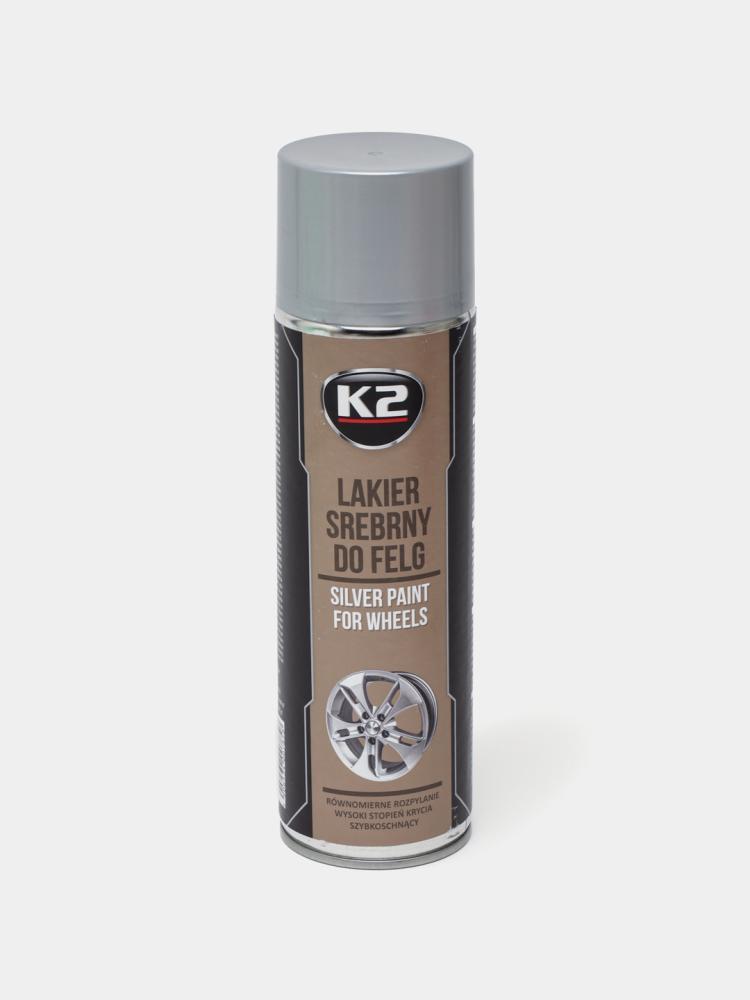 بخاخ طلاء فضي للجنوط من K2 – لمظهر لامع واحترافي