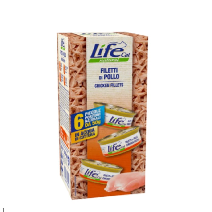 Live Cat canned multiple flavors with chicken slices for cats 50x6g