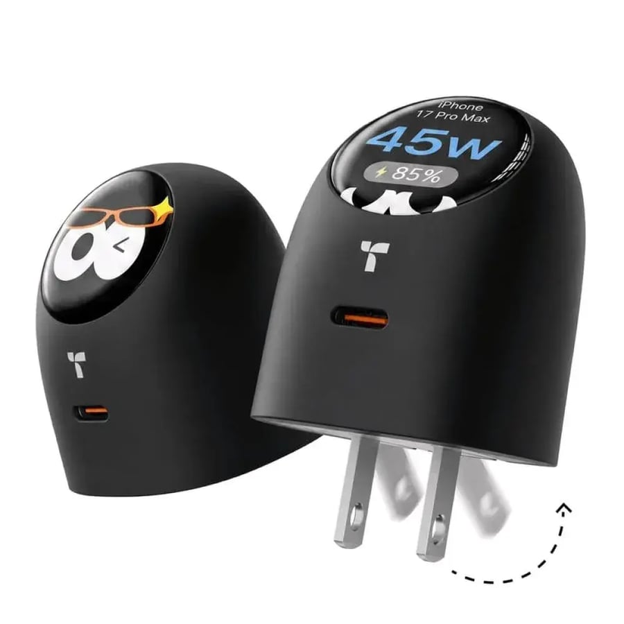 شاحن ذکی 45W بشاشة تفاعلية