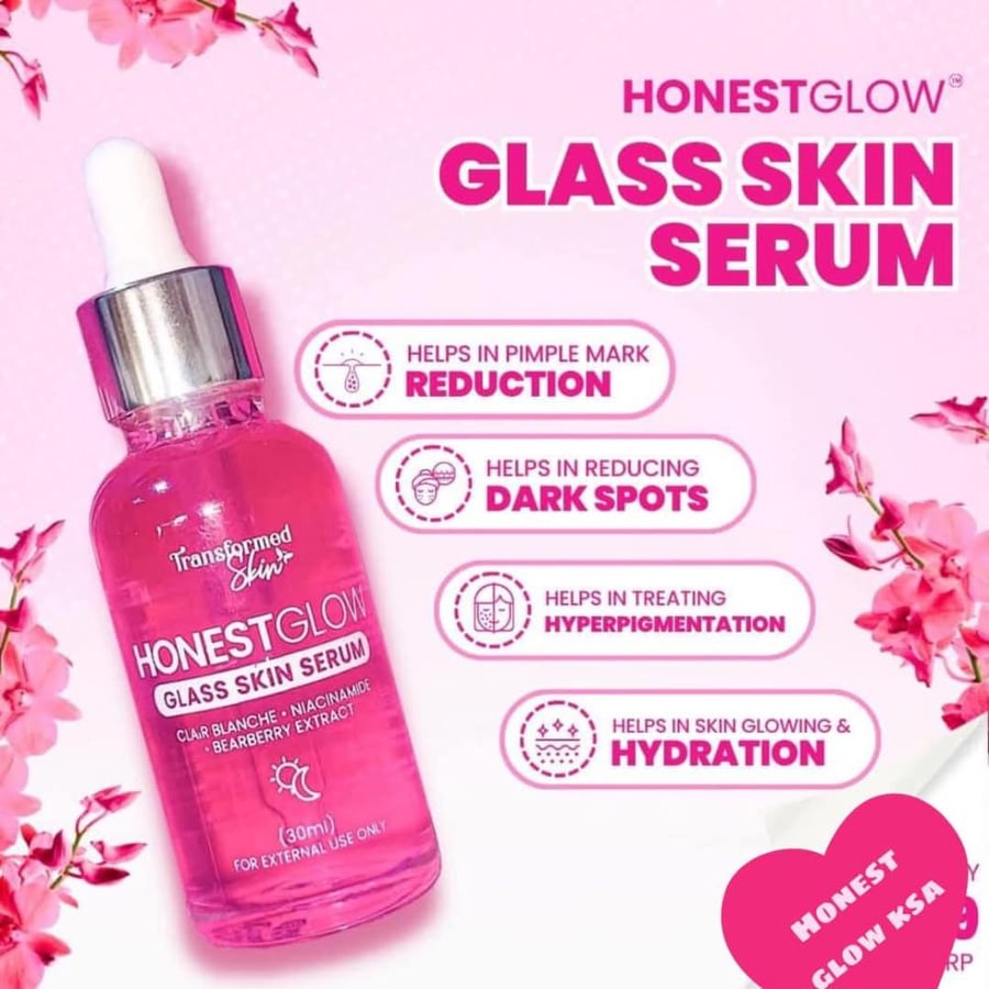 honest glow glass skin serum