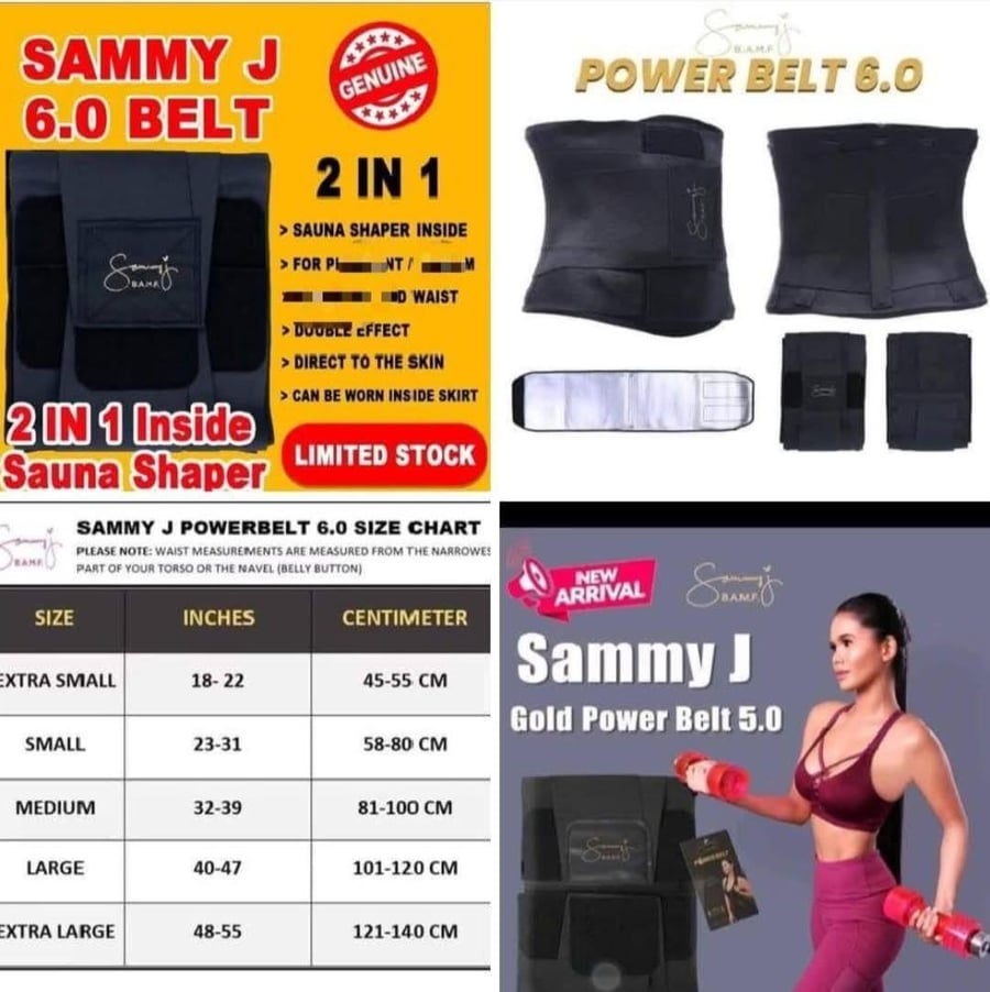 Sammy j Belt (6.0) body shaper slimming belt (small)