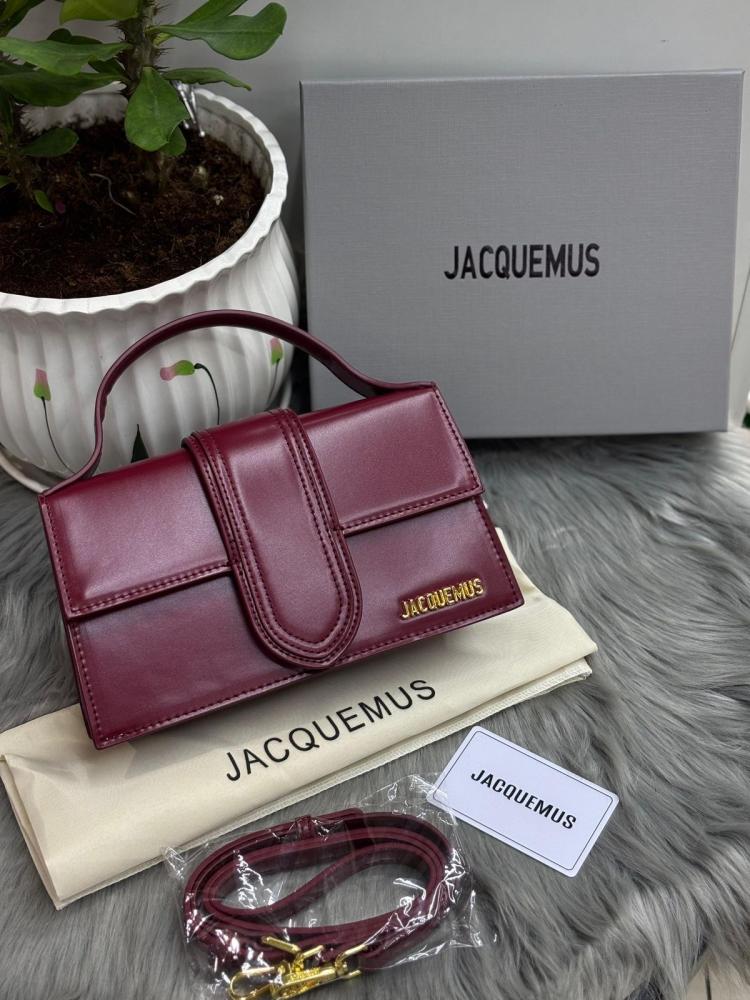 Jacquemus Leather Top Handle Bag 24cm