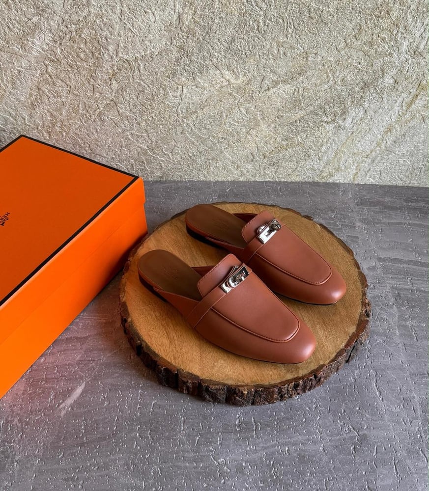 سليبر هيرميس HERMES قفل كيلي لوفر
