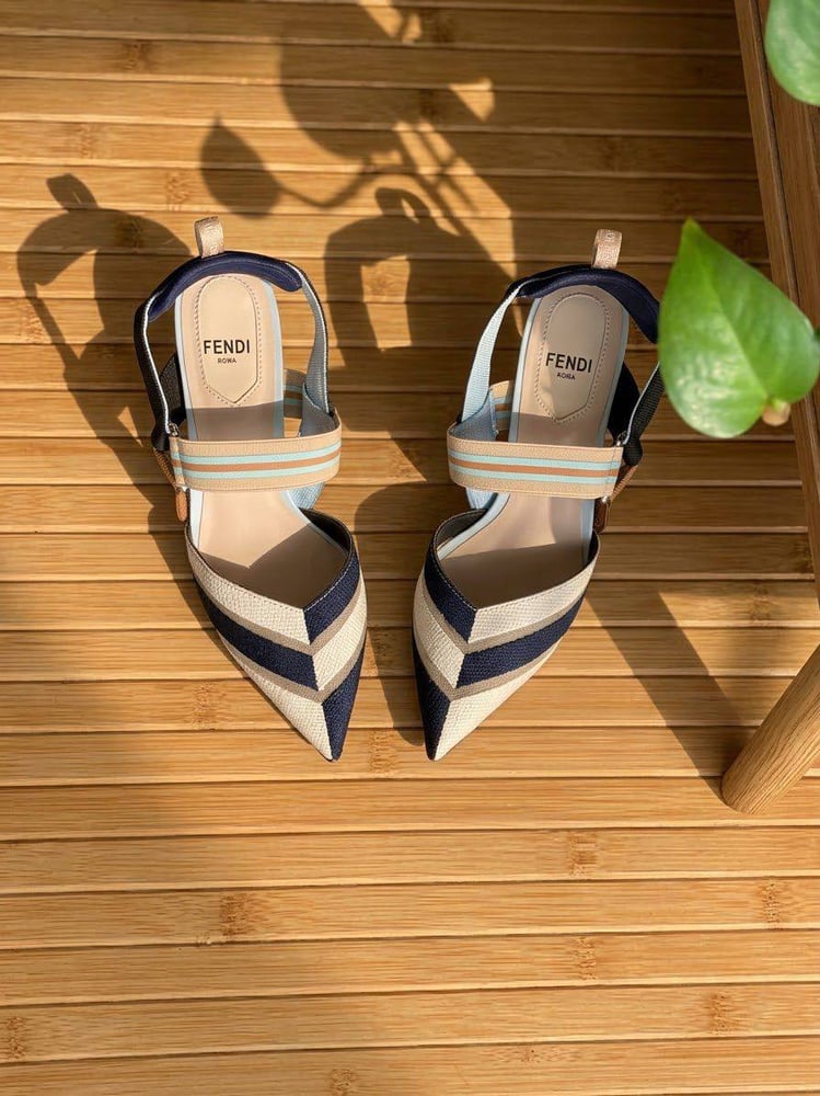 كعب فيندي كوليبري قماش  Fendi