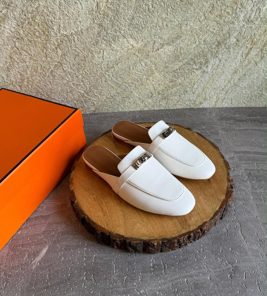 سليبر هيرميس HERMES قفل كيلي لوفر