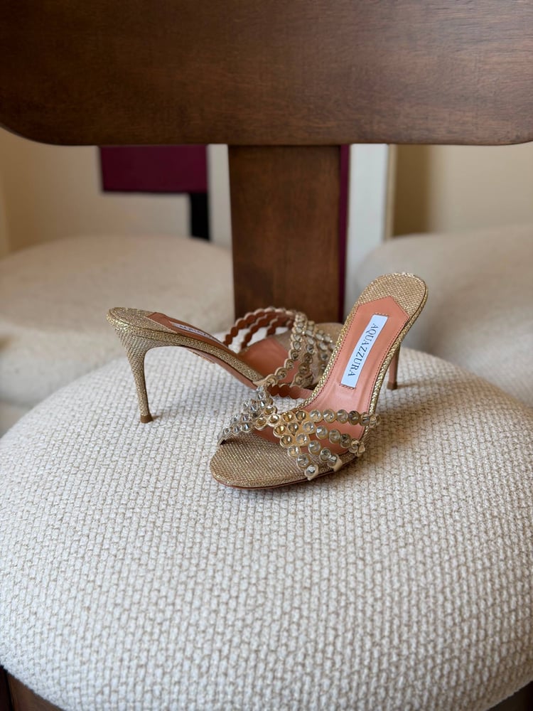كعب أكوازورا مرصع AQUAZZURA