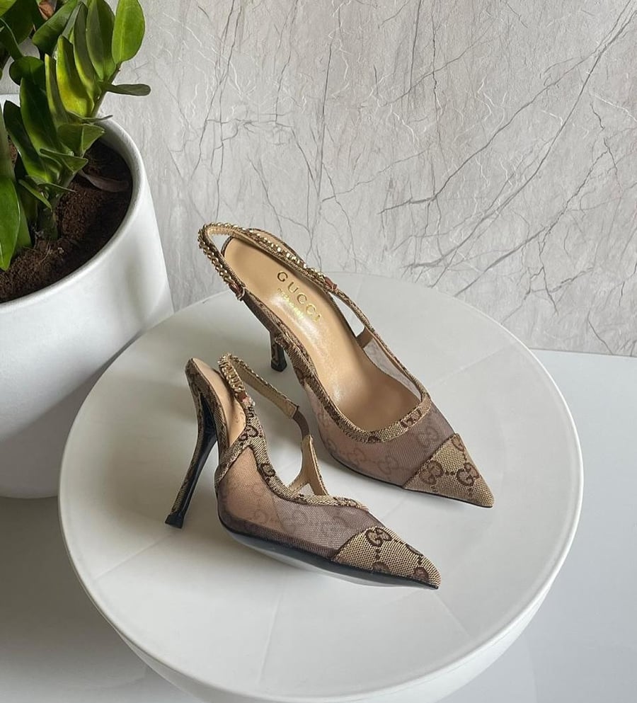 كعب قوتشي شفاف Gucci ماستر طبق الأصل
