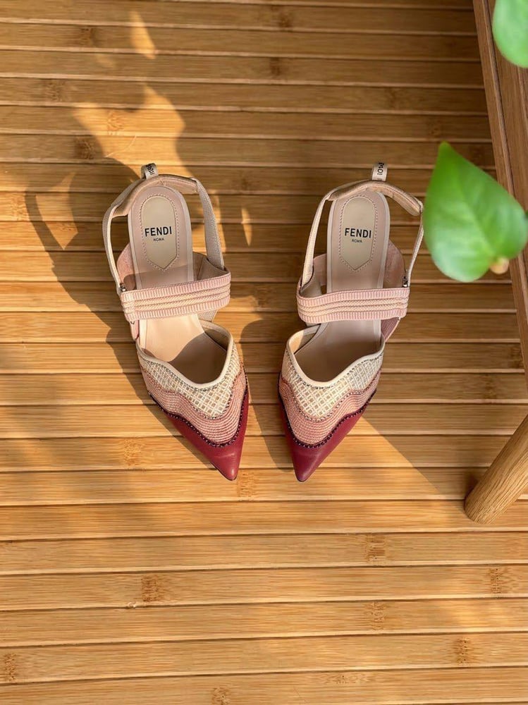 كعب فيندي كوليبري قماش  Fendi